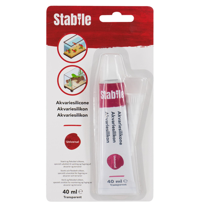 Akvariesilikon transparent 40 ml - Stabile